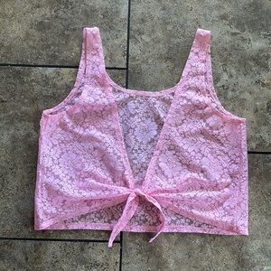 Vintage 70’s Hi-Rollers Crop Tie Top Large